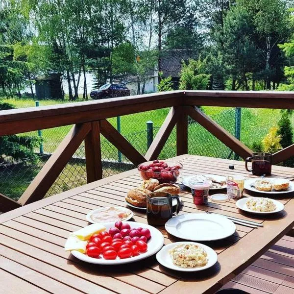 Leśna Willa z plażą nad Zalewem Chańcza, sauna, bania SPA, hotelli kohteessa Pągowiec
