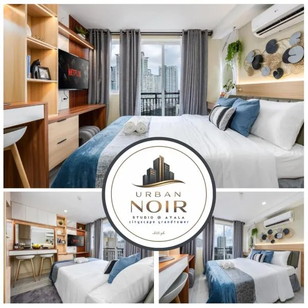 Urban Noir Studio at Ayala CBD, Fast WiFi, Netflix, hotel u Cebu Cityiju