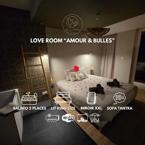 Suite romantique avec balnéo privée - Love Room Valence, hotel v mestu Bourg-lès-Valence