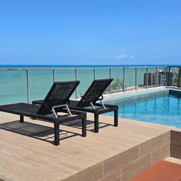 Mare Nostrum - João Pessoa - Beira Mar - Piscina - Incrível Vista Mar