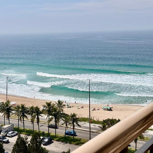 Apto Pé na Areia no Golden Coast Praia da Barra da Tijuca para 4 pessoas
