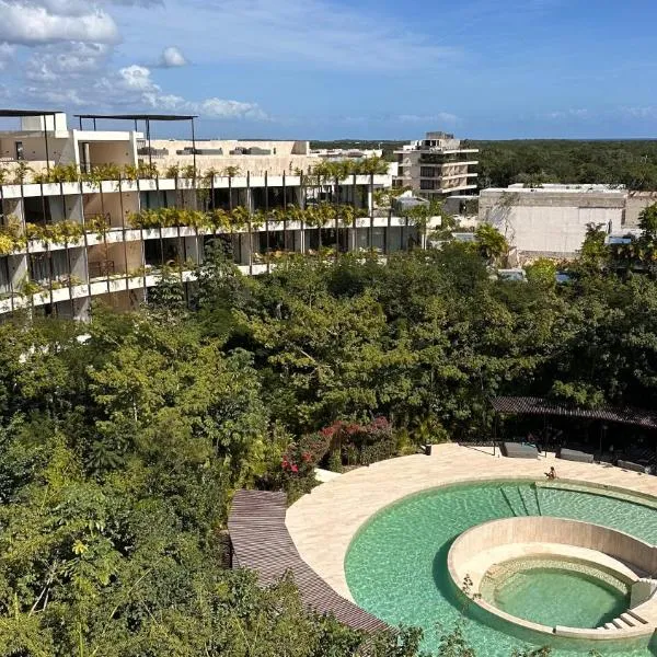 Mistiq, departamento con balcon y albercas con vistas impresionantes, hotel v destinaci Tulum