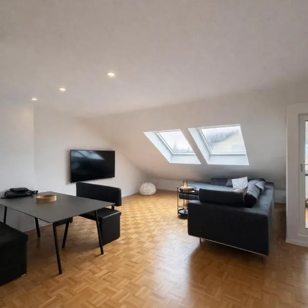 Modernes Dachgeschossapartment in Singen Zentrum，辛根的飯店