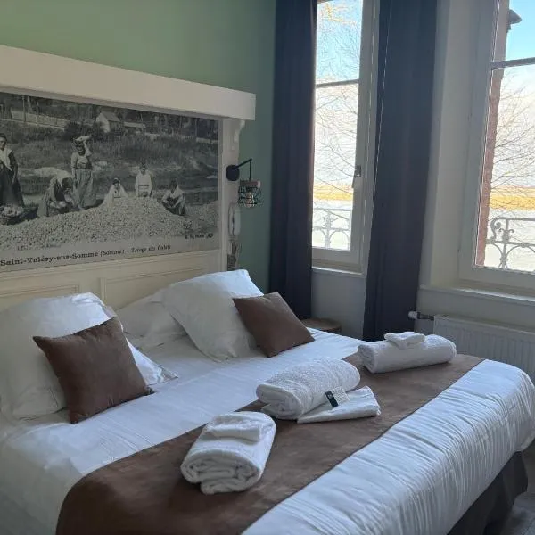 Logis Hôtel- Restaurant Le Relais Guillaume de Normandy-PARKING GRATUIT-Bornes électriques-VUE BAIE TERRASSE-Calme, khách sạn ở Saint-Valéry-sur-Somme