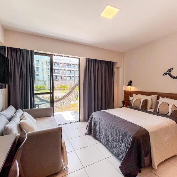 Studio de luxo no melhor da Praia de Muro Alto