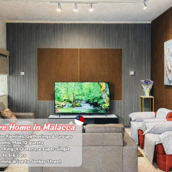 A Classic Heritage Mansion in the Heart of Melaka, Max 12 Pax, Park 6 Cars, Walk to Local Nyonya Restaurants & Tourist Site, COMFY HILL 2, hótel í Melaka