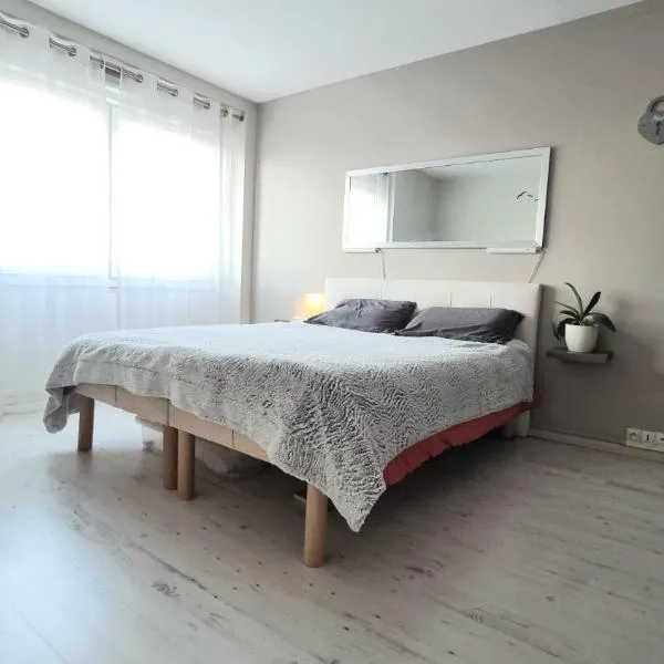 Grande chambre 16m2 parking gratuit vue sur Lyon proche cité internationale, hotel em La Croix Rousse