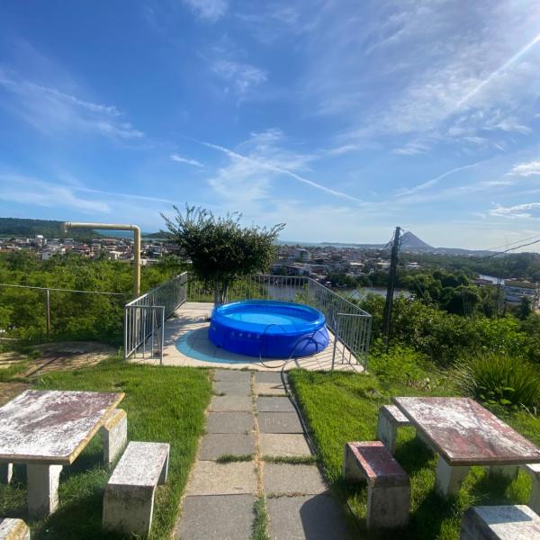 Casarão vista infinita mar com piscina e ar - Foto 4