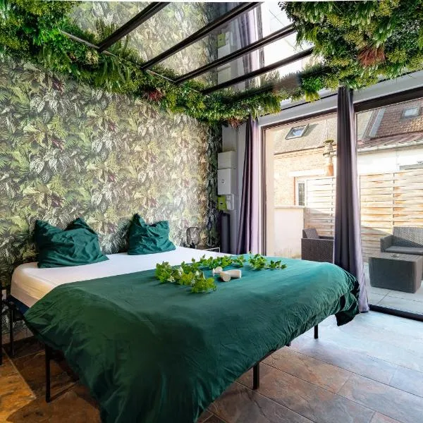Le Qube Tropical by Prestige Home Living - balnéo 2 places & terrasse - Montdidier, hotel v destinaci Montdidier