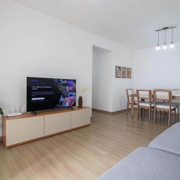 CNT92 - 3 Dorm, Av. Central, TV Smart, Wi-Fi