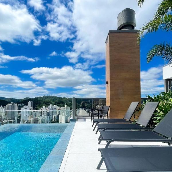 Ap completo a 900m da Oktoberfest com Piscina, Academia, Wi-Fi, Ar, Garagem e Tv no quarto - Foto 4
