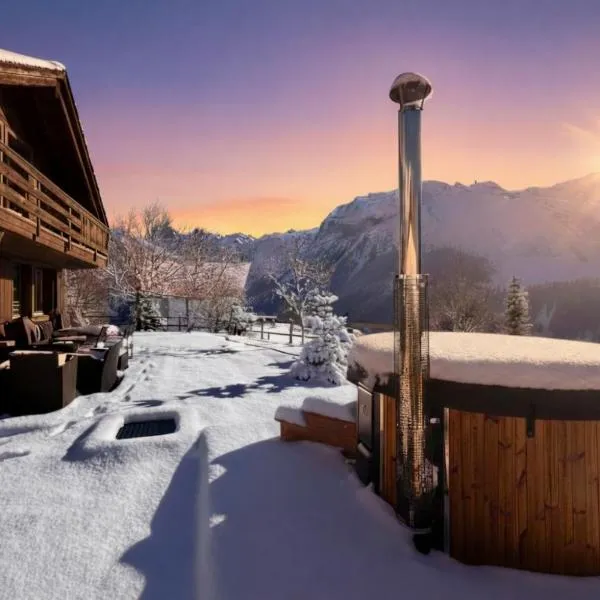 Cosy Chalet 87 in Engelberg with spectacular mountain and lake Views、エンゲルベルクのホテル