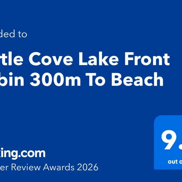 Turtle Cove Lake Front Cabin 300m To Beach, hotelli kohteessa Hervey Bay