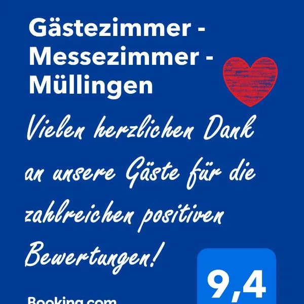 Gästezimmer - Messezimmer - Müllingen, hotel in Sehnde