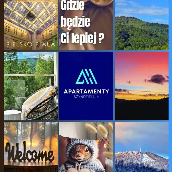 NOWE APARTAMENTY SZYNDZIELNIA 2 POKOJE & BALKON & PARKING & ROWEROWNIA WORKATION Home OFFICE - NAJLEPSZA BAZA WYPADOWA W BESKIDY, Hotel in Bielsko-Biała
