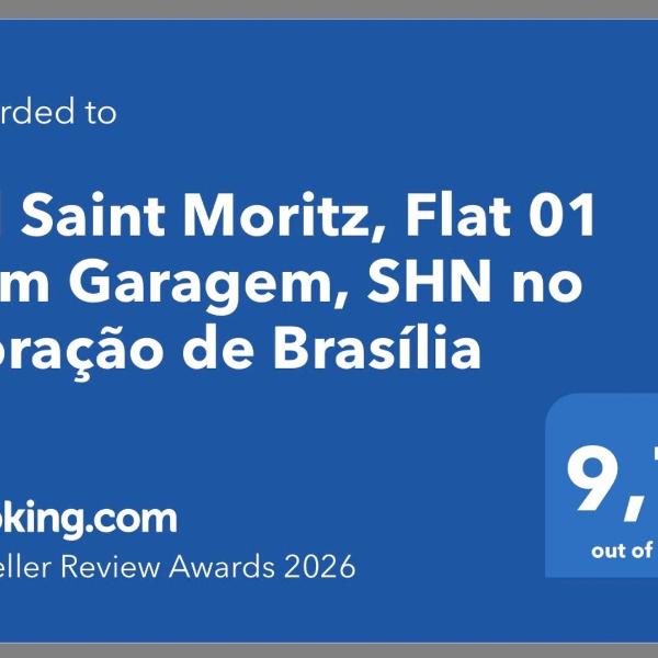 Ed Saint Moritz, Flat 01 com Garagem, SHN no Coração de Brasília - Foto 3