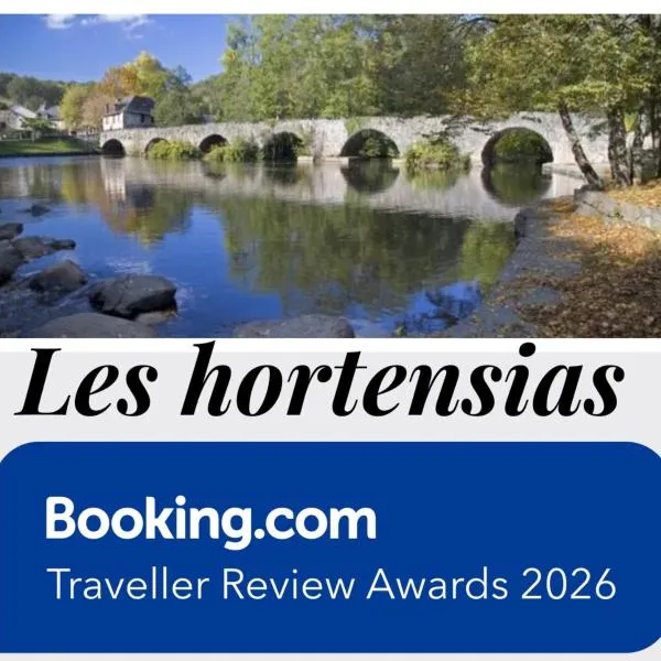 Viesnīca LES HORTENSIAS Spacieuse Maison en ardoise du pays FIBRE pilsētā Voutezac