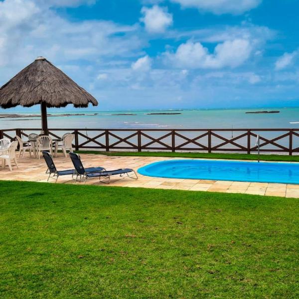 Casa à Beira Mar, piscina e 4 suítes na praia de Ipioca-Maceió-AL - Vila Ipioca