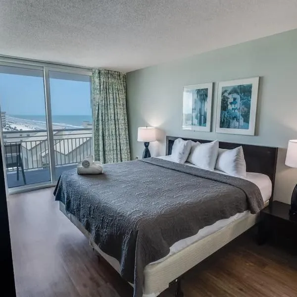 Private 3-Bedroom Seaside Resort with Views, Pools, hotell i Myrtle Beach