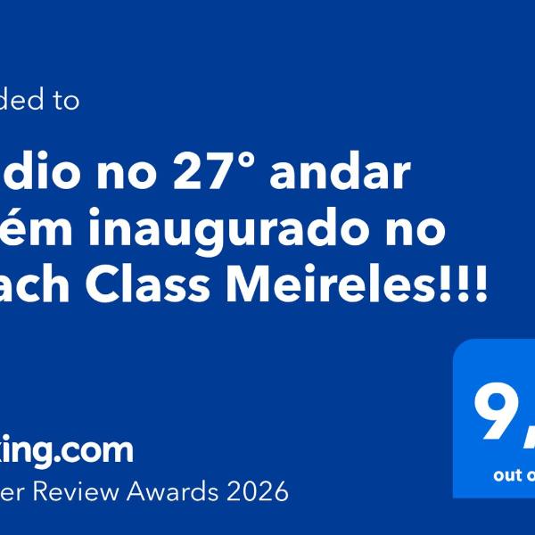 Studio no 27º andar recém inaugurado no Beach Class Meireles!!! - Foto 2