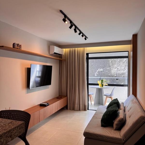 Apartamento novo aconchegante na Ondina