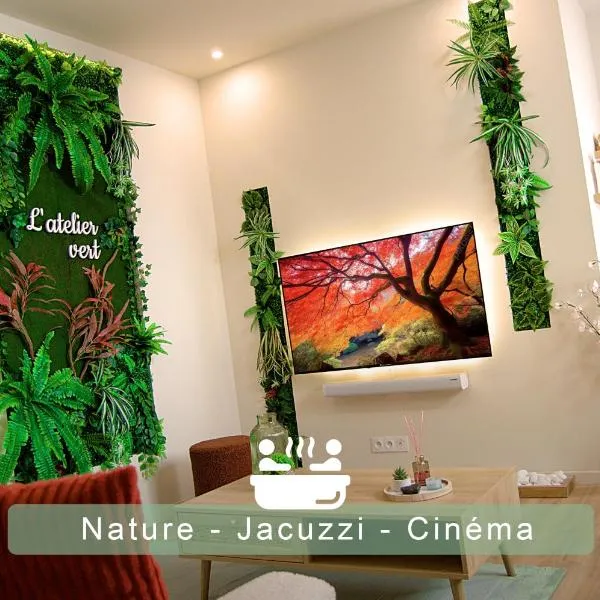 L'atelier vert - SPA, Suite Luxe, Proche Hypercentre - Classé 4 étoiles、トロワのホテル