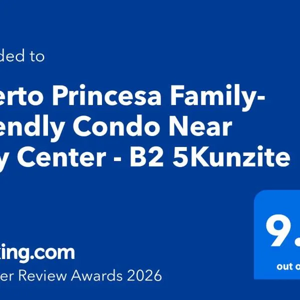 2BR Palawan Vacation Rental Near City Center - B2 5KunziteA, hotel en Puerto Princesa
