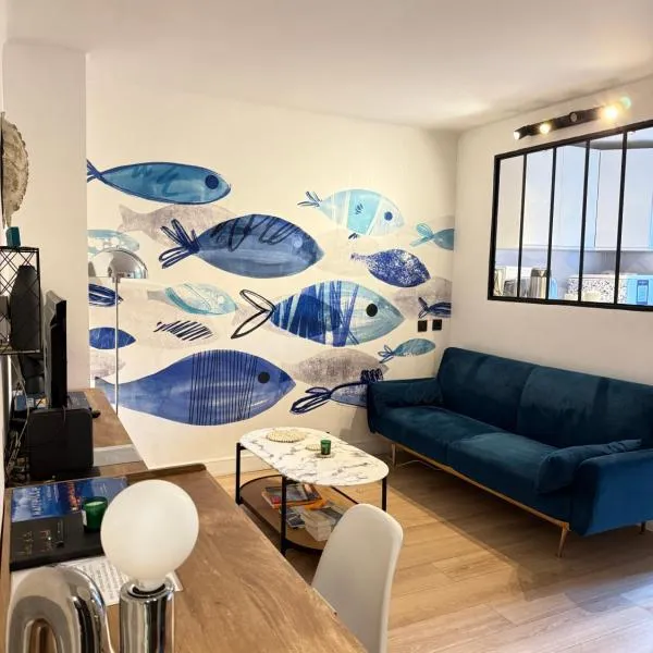 Endoume Notre Dame de la Garde T2 avec PARKING, hotel u gradu Marselj