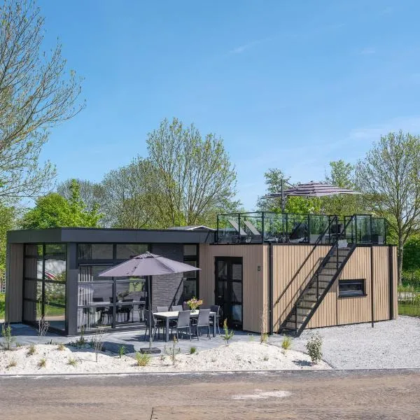 Villa L-Meerzicht | 6 pers. Dakterras, hotell i Workum