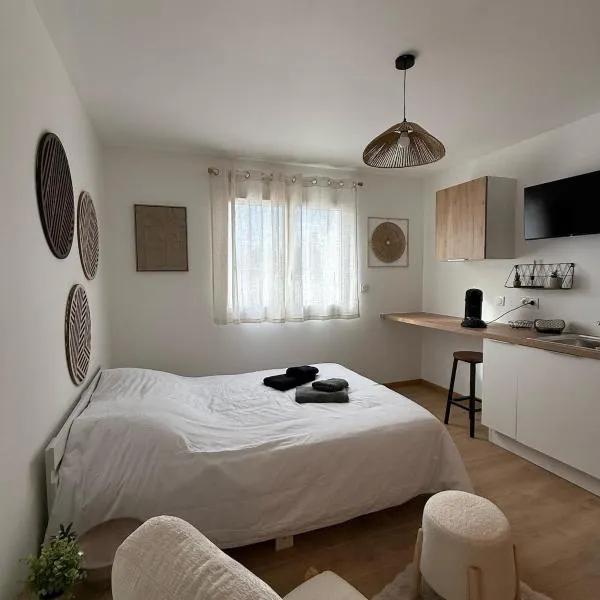Studio moderne climatisé à 20 min Bordeaux, hotel v destinácii Villenave-dʼOrnon