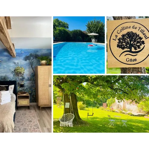 La Colline de Tilleul - De La Colline 4 STAR RATED - Beautiful Cottage Near Aubeterre, Hotel in Saint-Romain