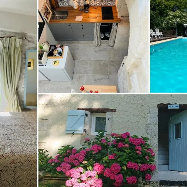 Entire apartment with swimming pool near Aubeterre, hotel a Saint-Romain