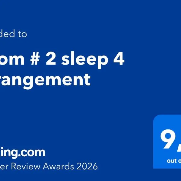 Room # 2 sleep 4 Arrangement, hotel Edmontonban