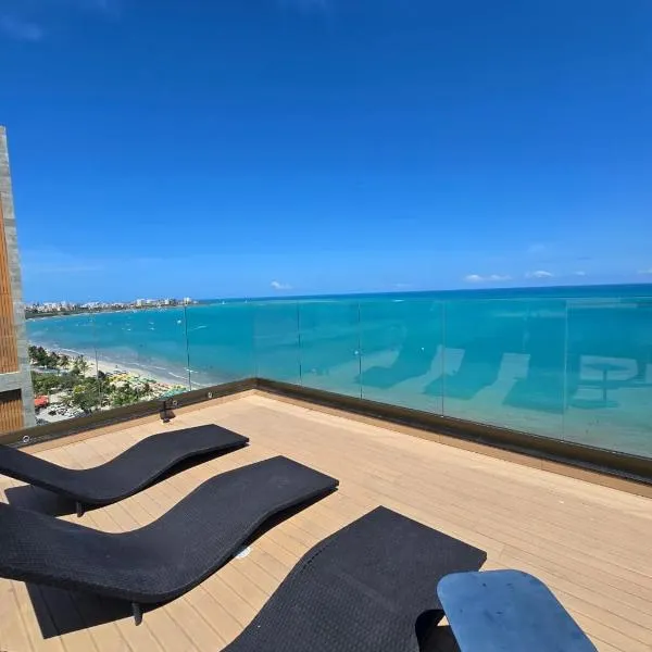 Studio Beira mar - Vista mar - Alto Padrão - New Time, hotelli kohteessa Maceió