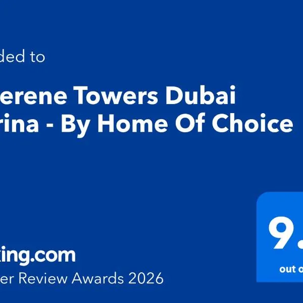 Silverene Towers Dubai Marina - By Home Of Choice, viešbutis Dubajuje