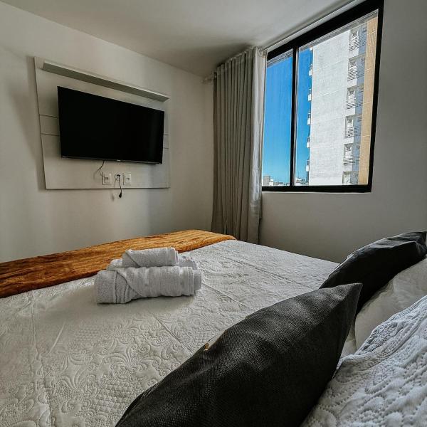 Flat aconchegante em Intermares • Climatizado