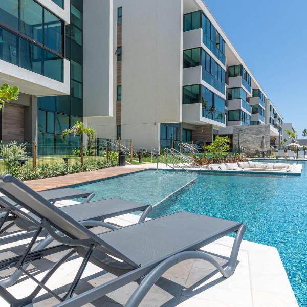 Apart Completo-2 suítes-Varanda c Vista Mar-SH143M