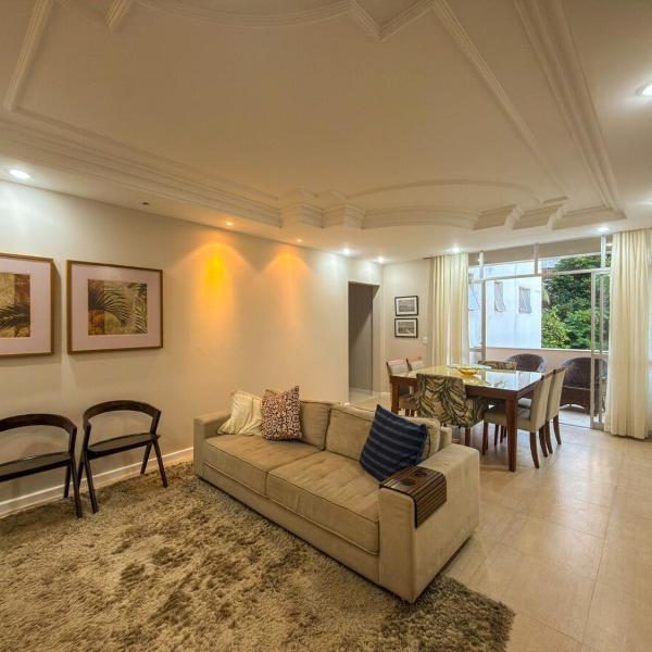 Apartamento espaçoso em Ondina para o Carnaval, 1 suíte e 1 quarto ao lado do Morro do Gato