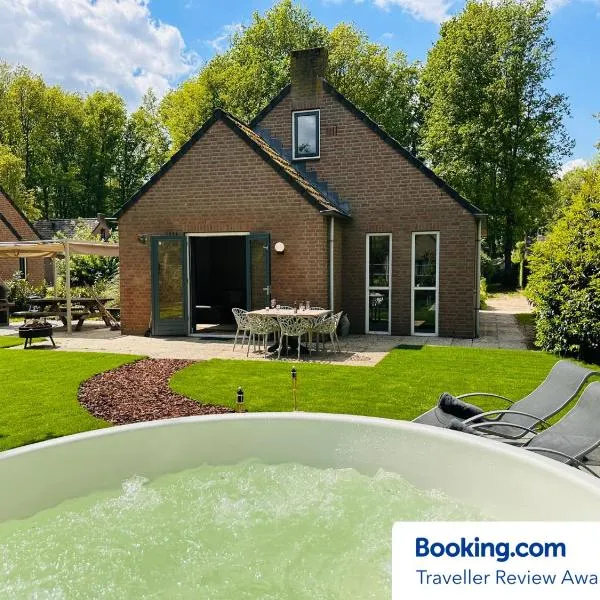 6pers Boshuis -Hottub Jacuzzi- 'De Groene Specht', viešbutis mieste Ewijk