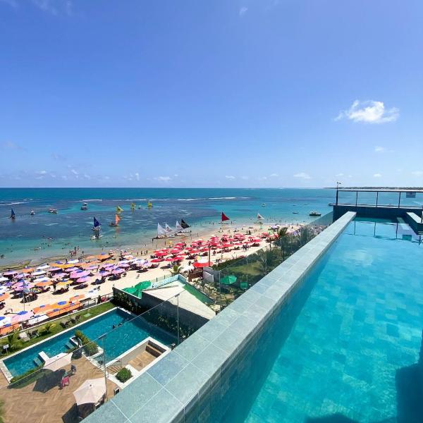 Apartamento Frente al Mar premium nas Piscinas Naturales Porto de Galinhas