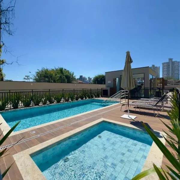 Apartamento Piçarras Piscina Churrasqueira e Vista Mar, hôtel à Balneário Piçarras
