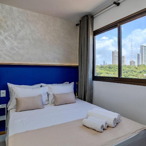 Apartamento aconchegante em andar alto em Ondina