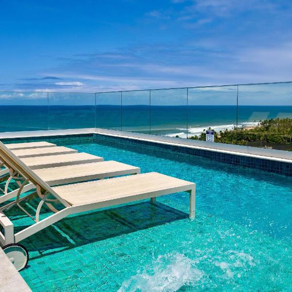 Quarto e sala vista mar em Stella a 400m da praia