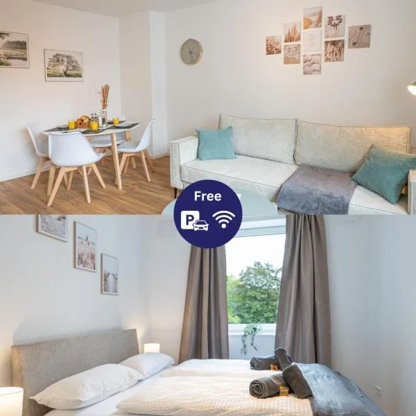 Sailor's Cabin - modern, ruhig und zentral nahe Deich und Havenwelten, mit Garage, Arbeitsplatz und voll ausgestatteter Küche, viešbutis mieste Brėmerhafenas