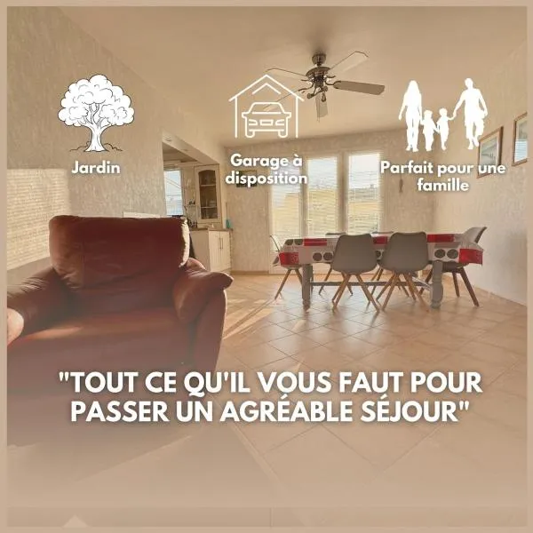 Maison familiale à Berck - Proche plage, hotel in Berck-sur-Mer