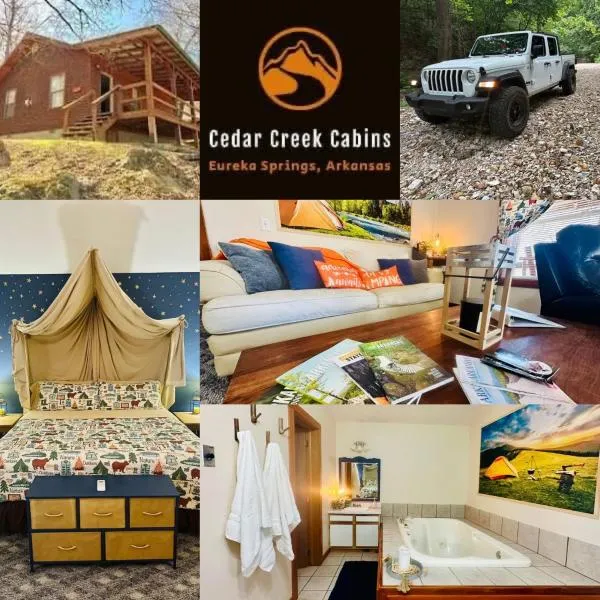 Dogwood Cabin - Giant Spa Tub, Pull Out Sofa, Peaceful Location, hotel en Eureka Springs