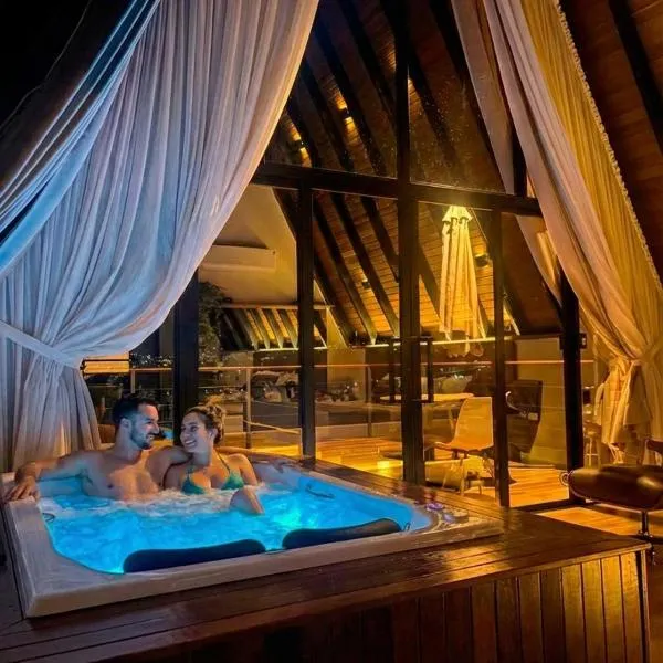 Chale Jardim Secreto, hotel din Andradas