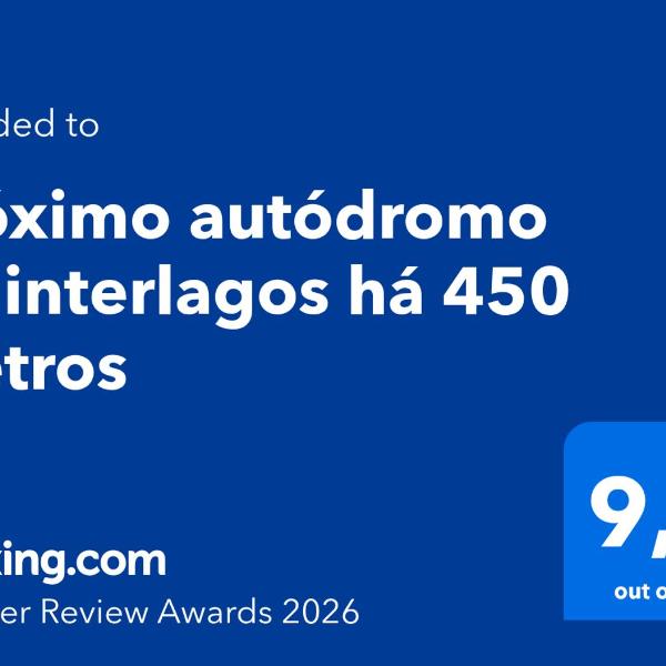 Próximo autódromo de interlagos há 450 metros