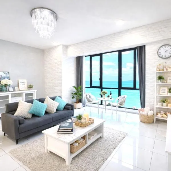 Seaview 2BR Suite with Pool & bathtub near Gurney Jazz Suites, hotelli kohteessa Tanjong Tokong