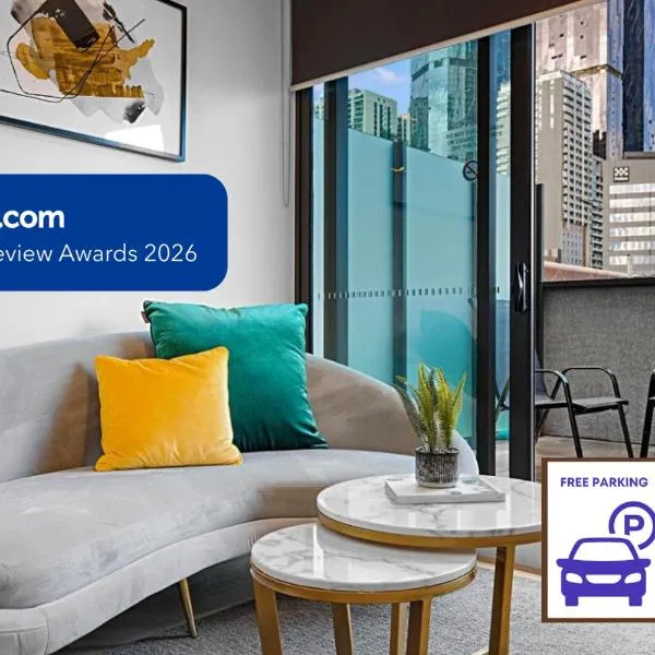Modern SOHO Duplex Free Parking - City View, hotel sa Melbourne